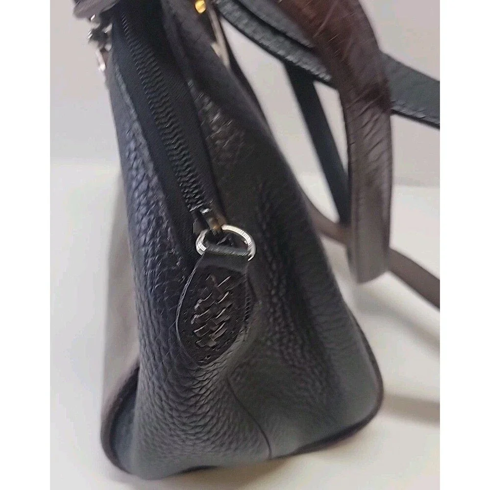 Brighton Shoulder Bag‎ Womens Brown Black Pewter Aligator Leather